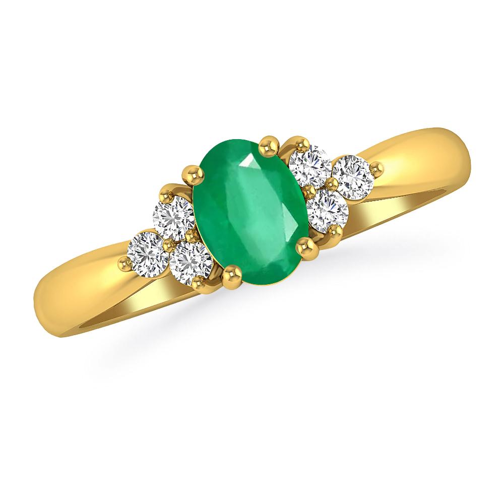 Yellow Gold - Emerald