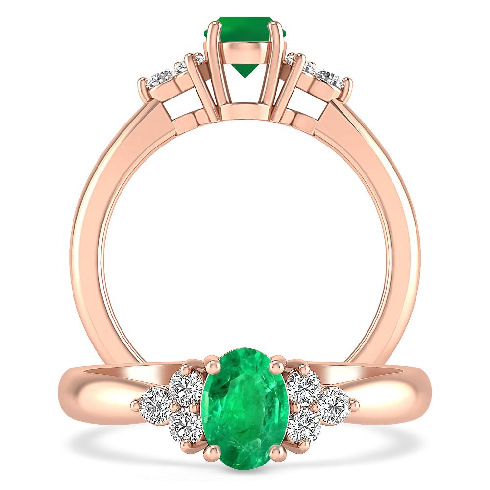 Rose Gold - Emerald