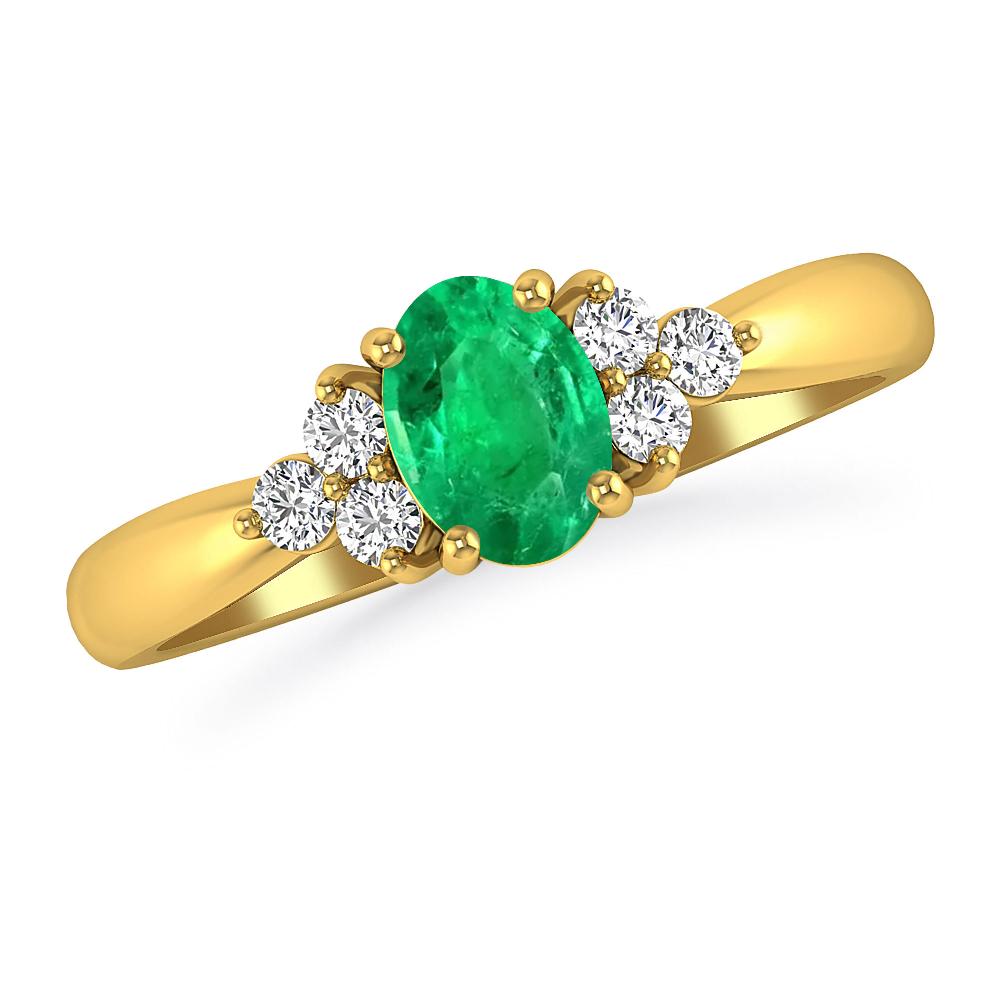 Yellow Gold - Emerald