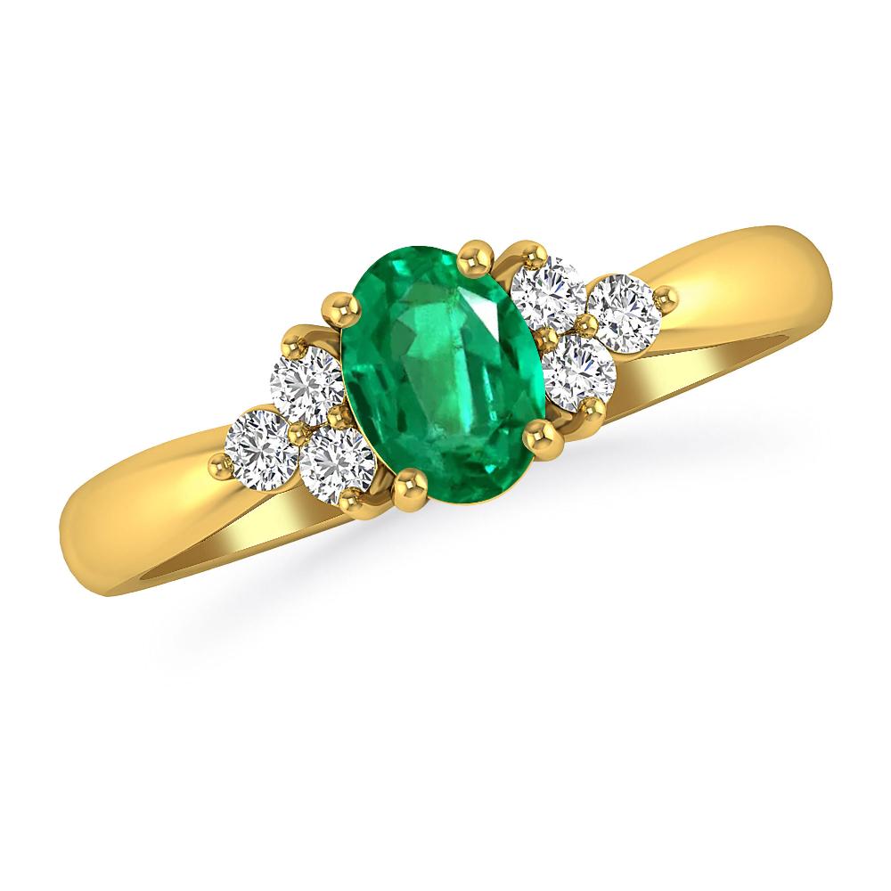 Yellow Gold - Emerald