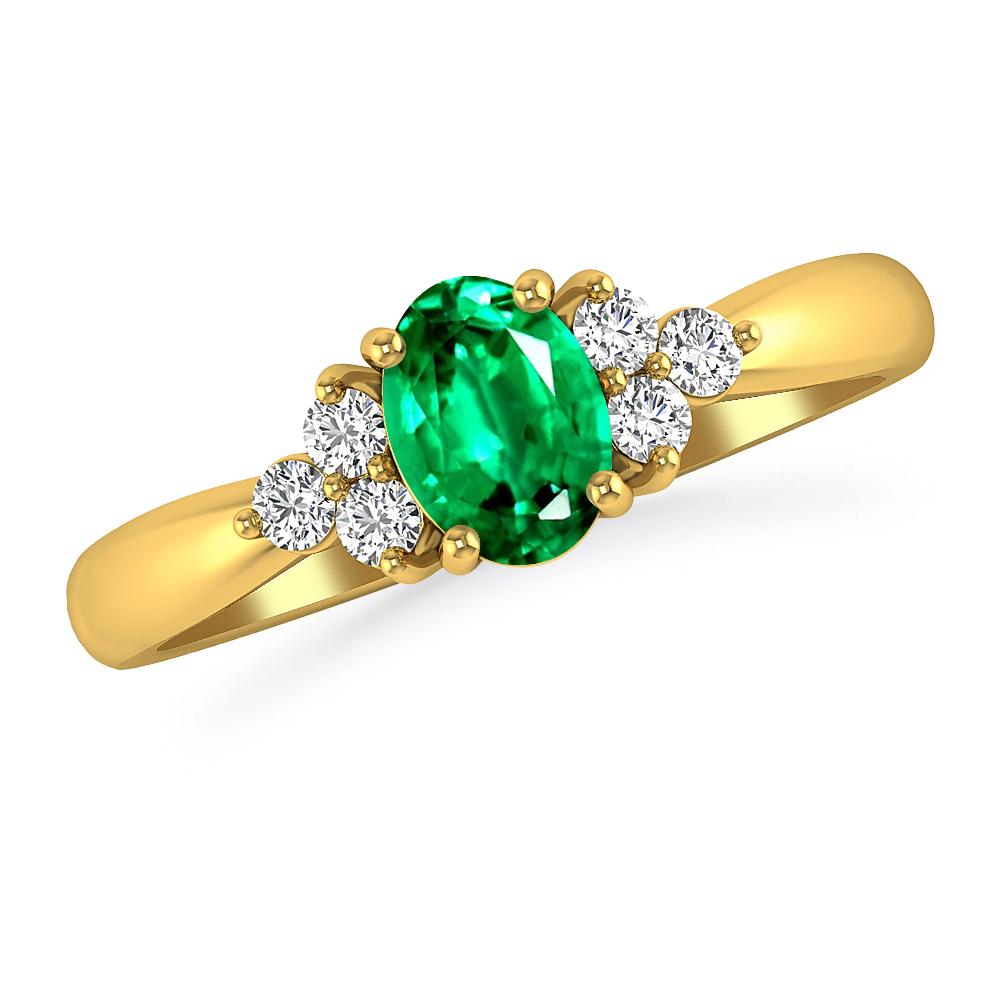 Yellow Gold - Emerald