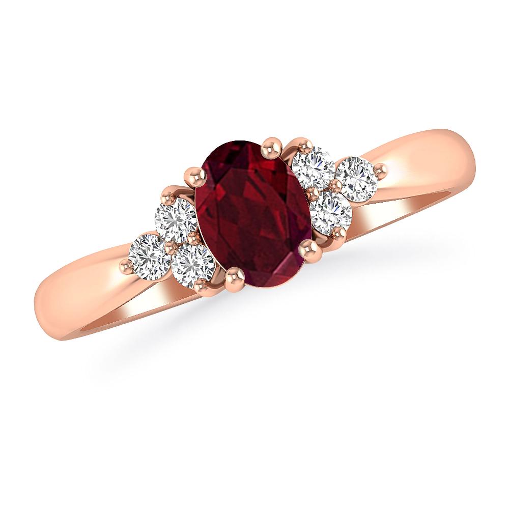 Rose Gold - Garnet