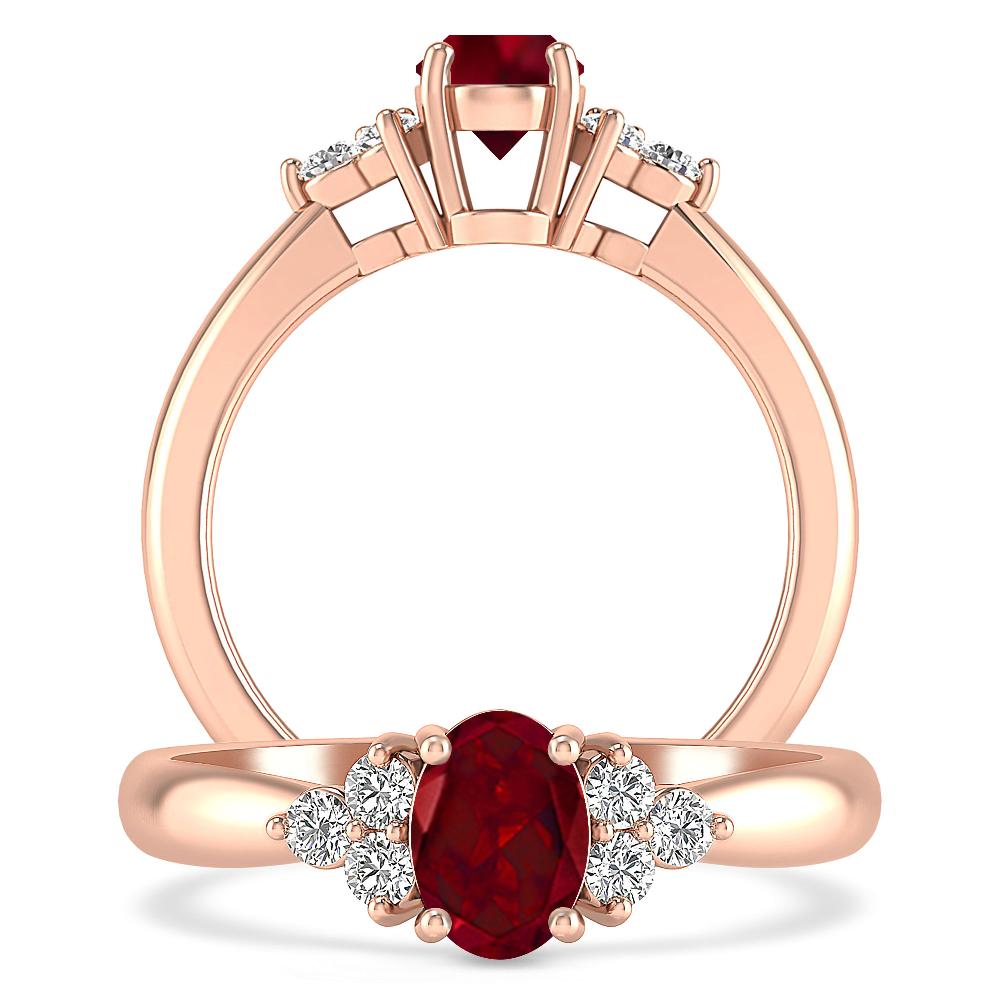 Rose Gold - Garnet