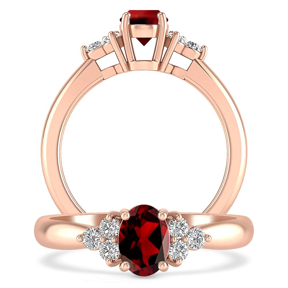 Rose Gold - Garnet