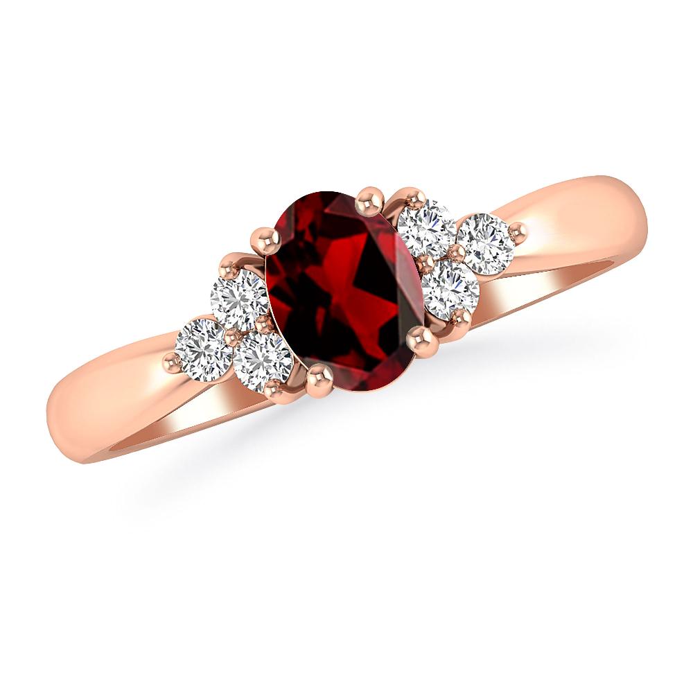 Rose Gold - Garnet