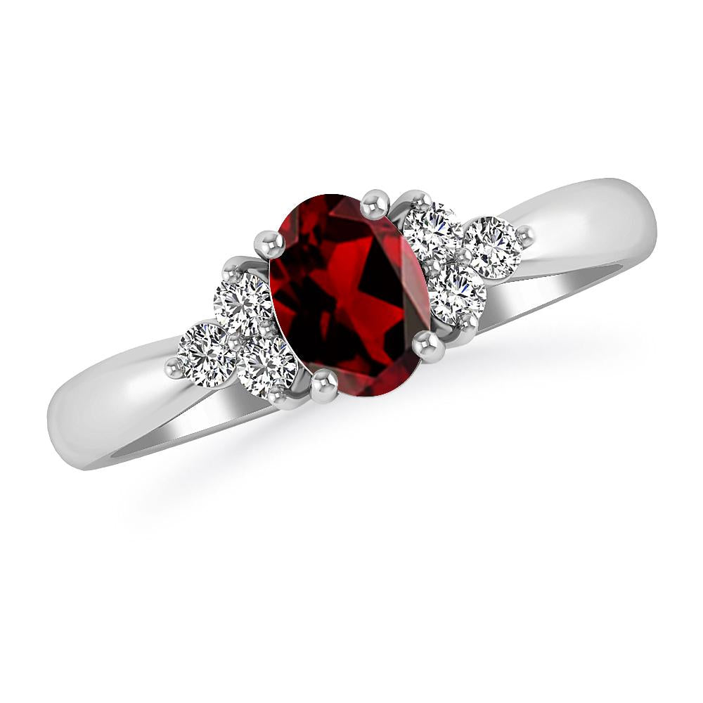 White Gold - Garnet