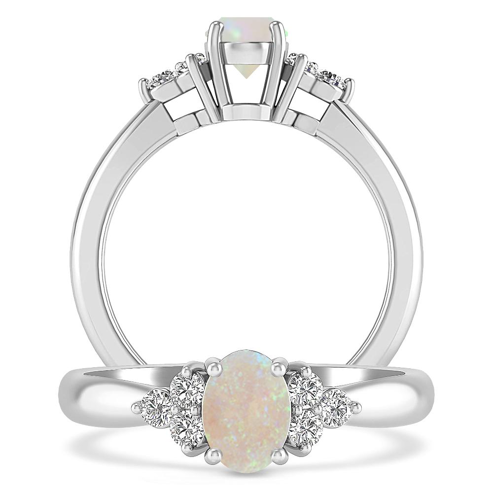 White Gold - Opal