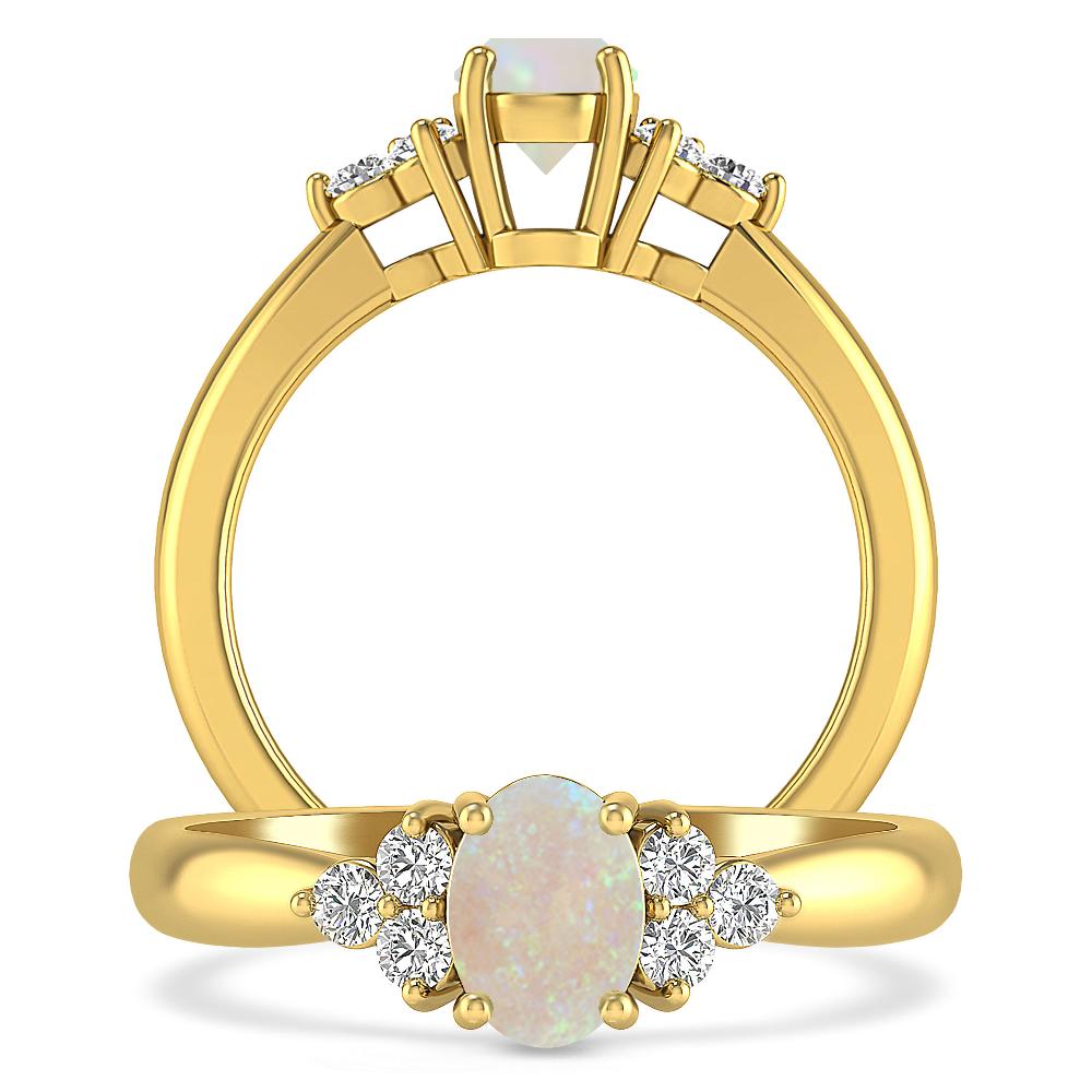 Yellow Gold - Opal