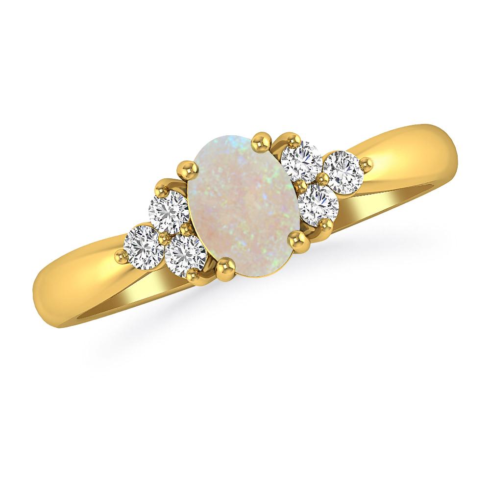 Yellow Gold - Opal