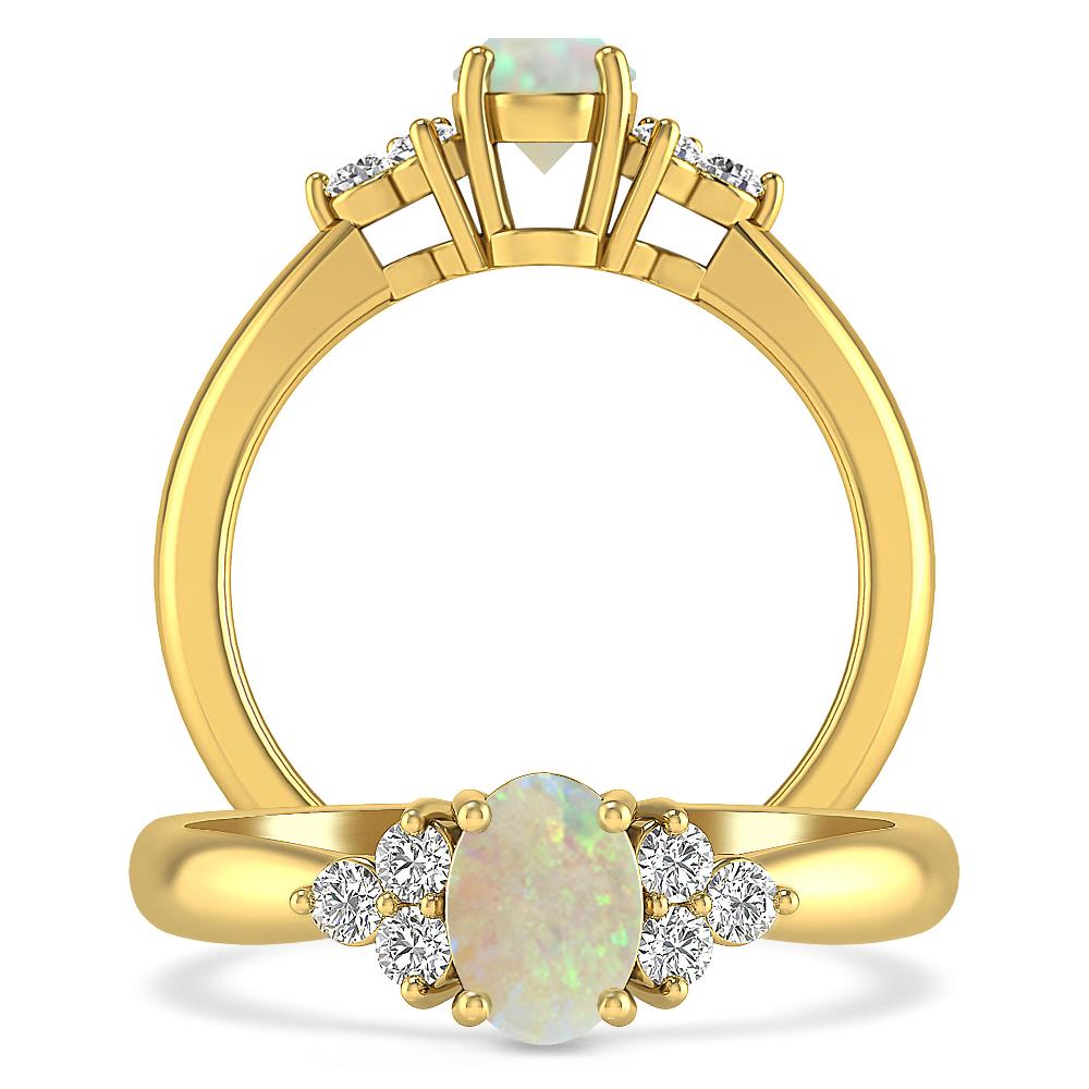 Yellow Gold - Opal