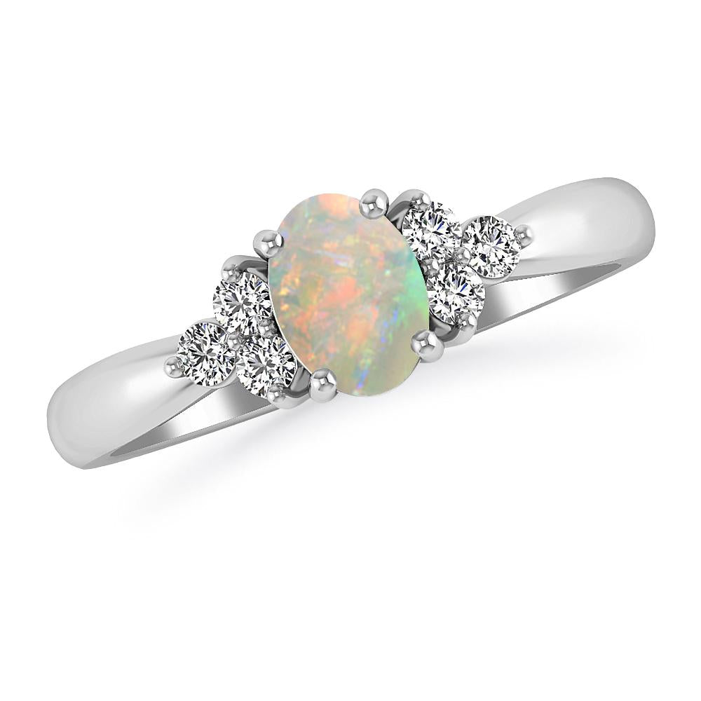 White Gold - Opal