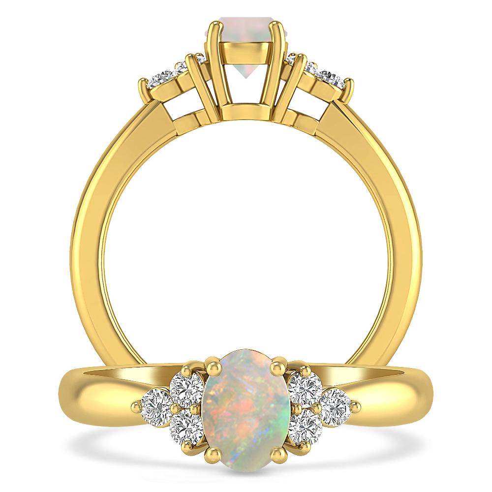 Yellow Gold - Opal