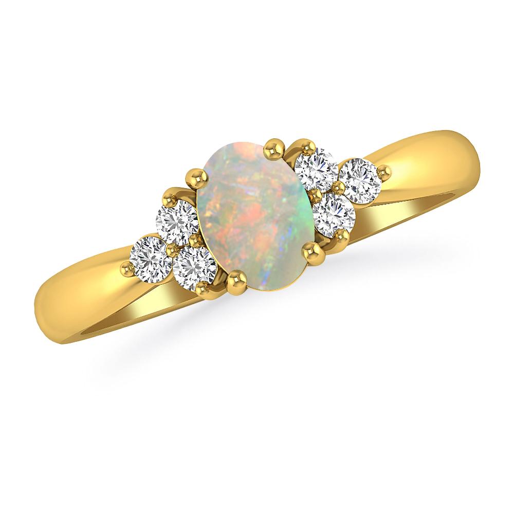 Yellow Gold - Opal