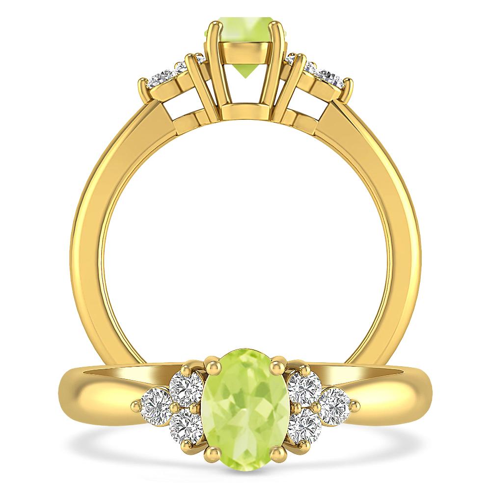 Yellow Gold - Peridot