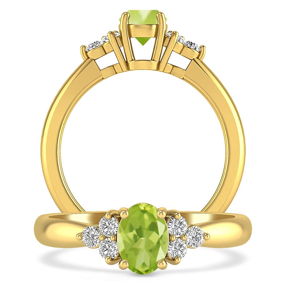 Yellow Gold - Peridot