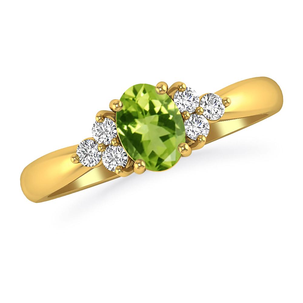 Yellow Gold - Peridot