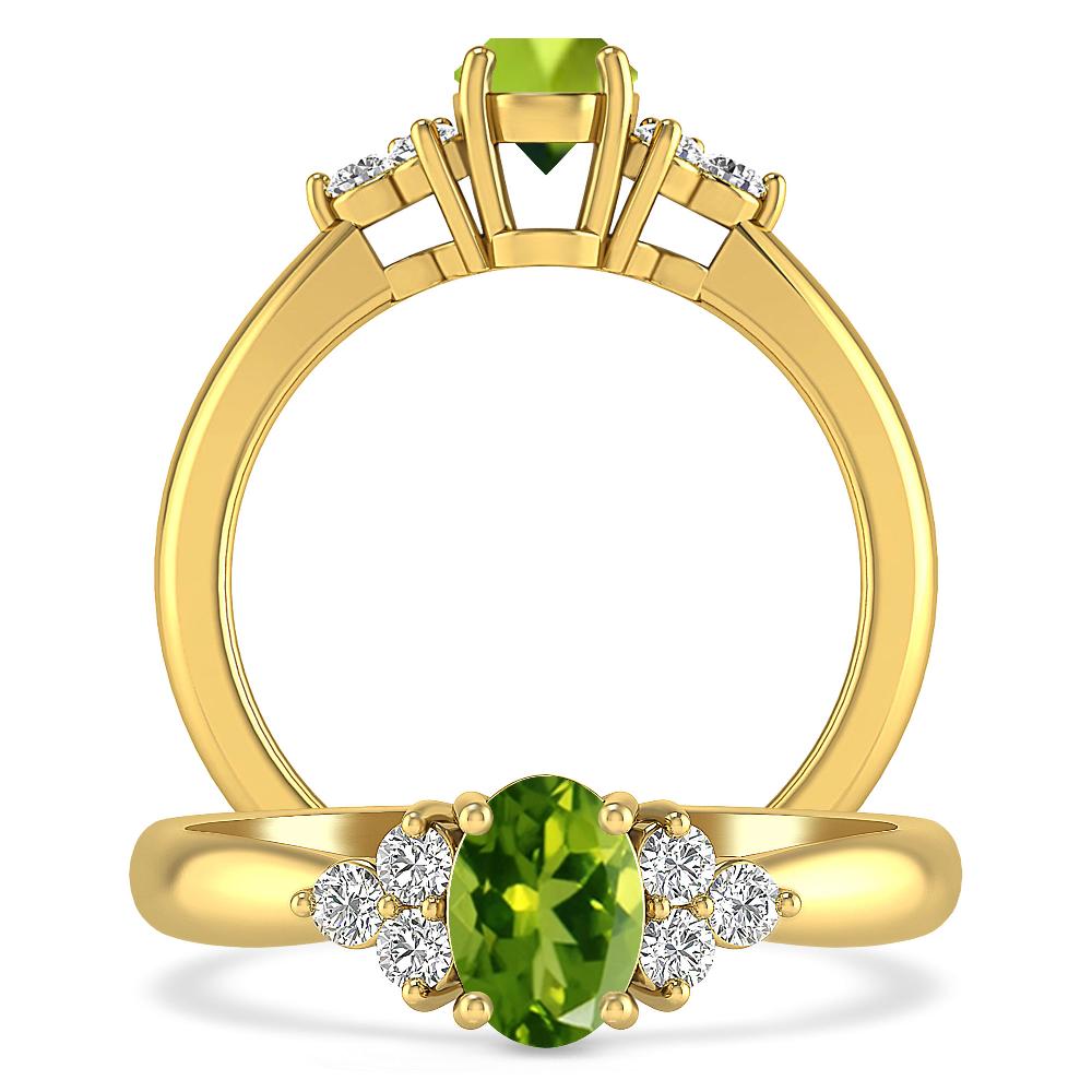 Yellow Gold - Peridot