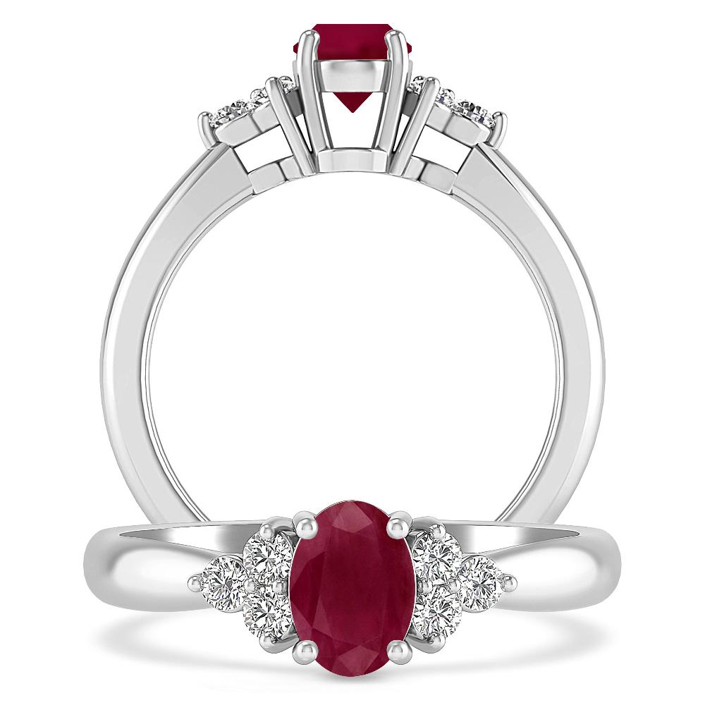 White Gold - Ruby