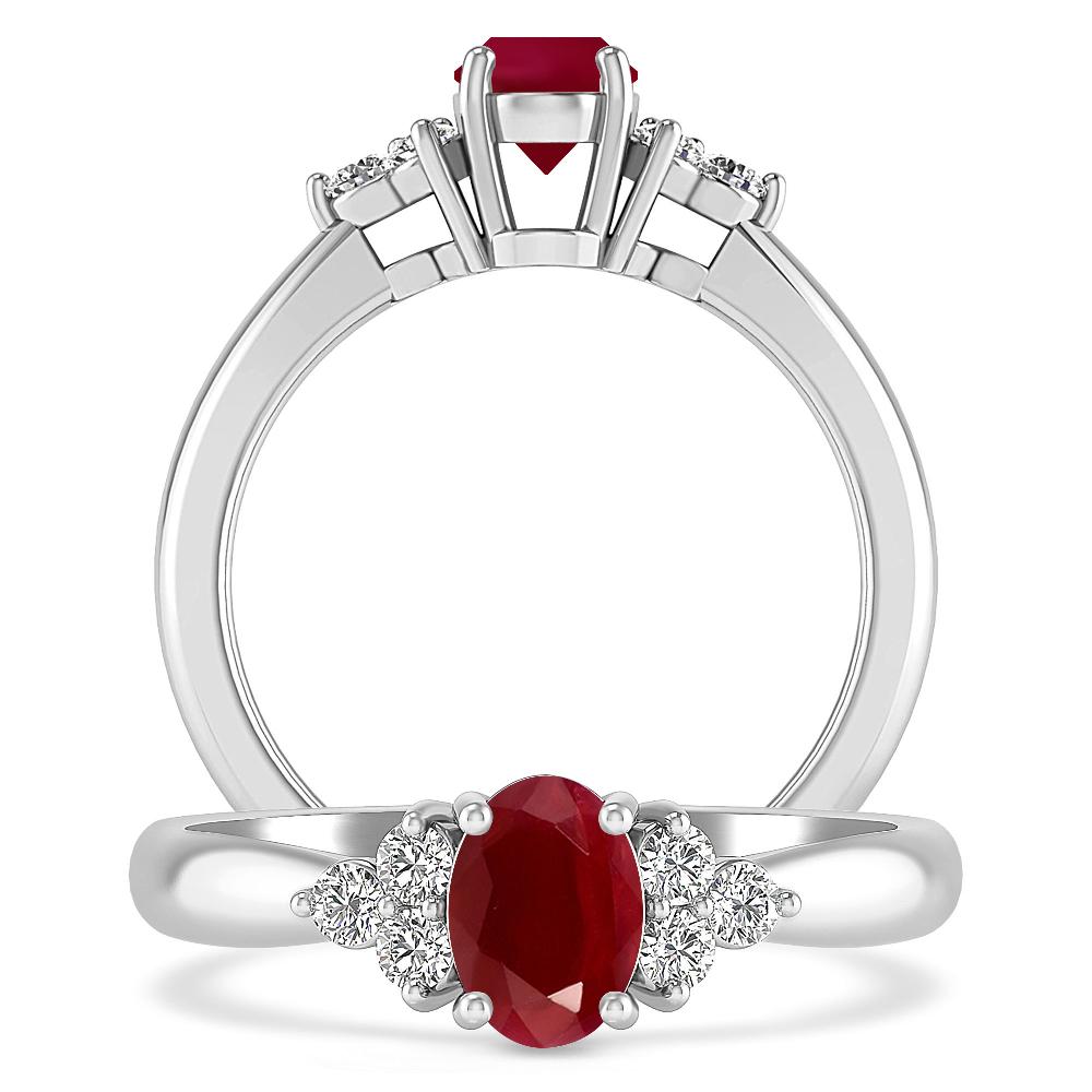 White Gold - Ruby