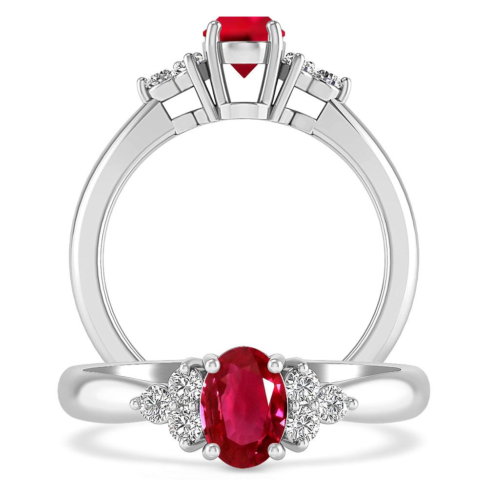 White Gold - Ruby