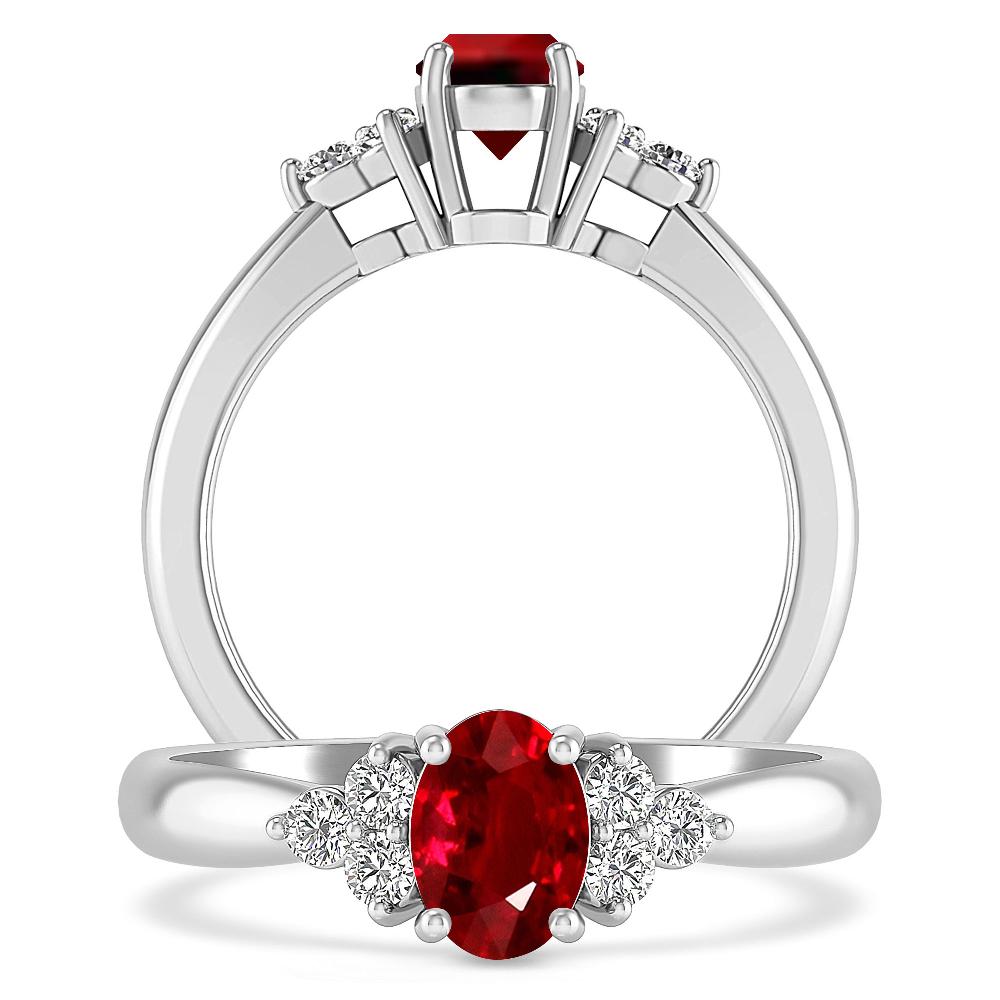 White Gold - Ruby