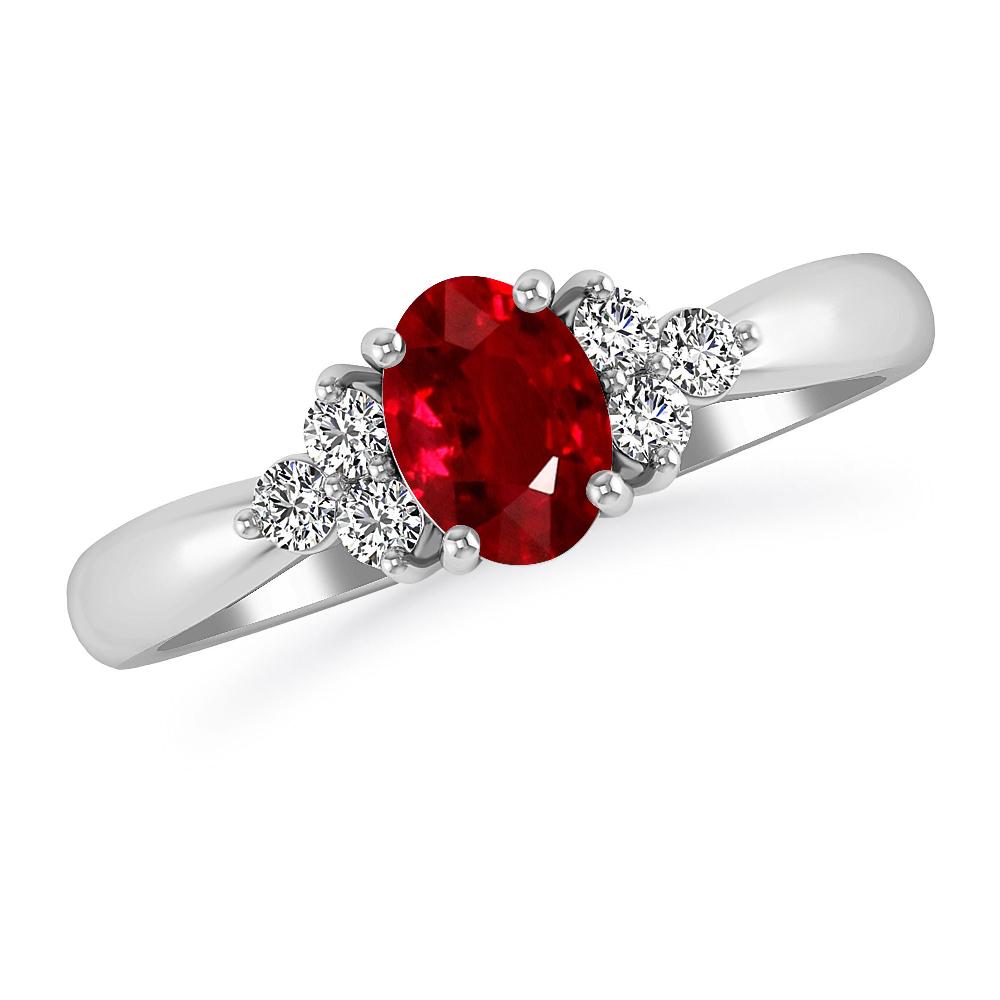 White Gold - Ruby