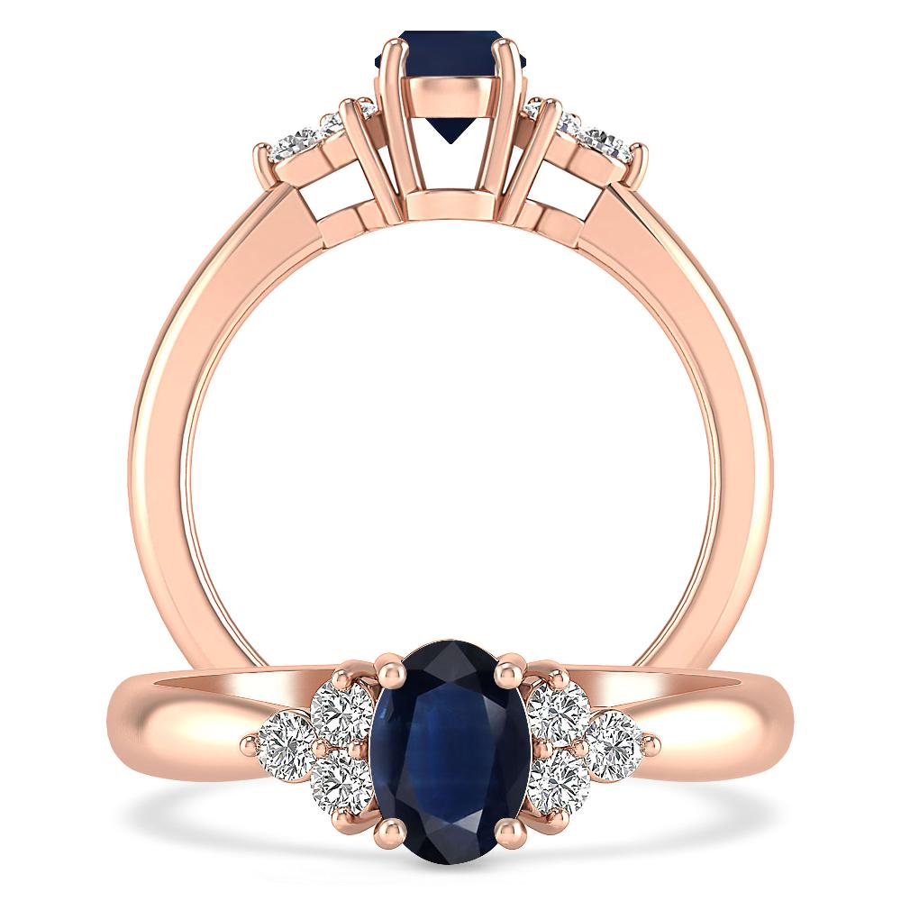 Rose Gold - Sapphire