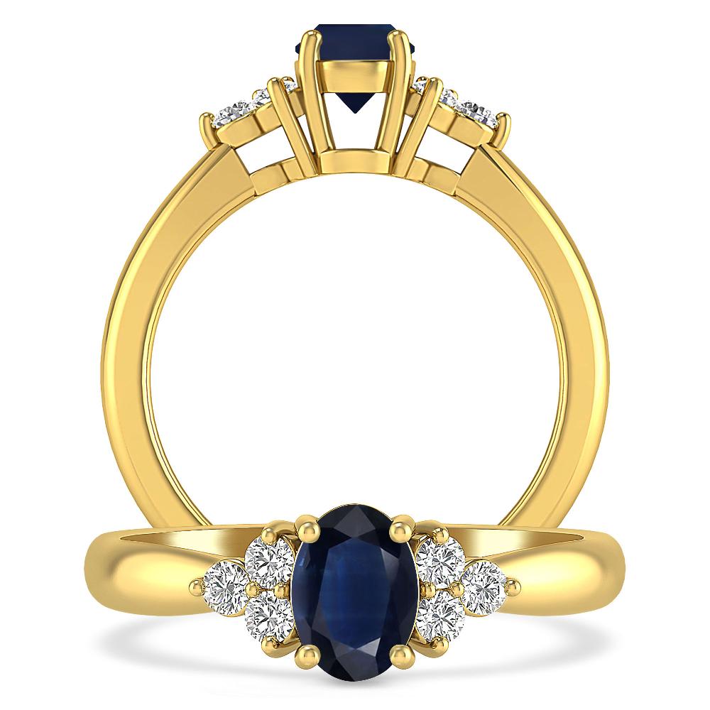 Yellow Gold - Sapphire