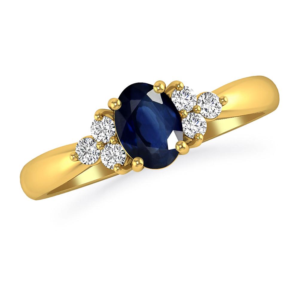 Yellow Gold - Sapphire