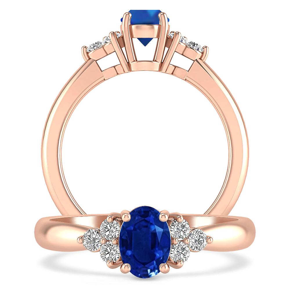 Rose Gold - Sapphire