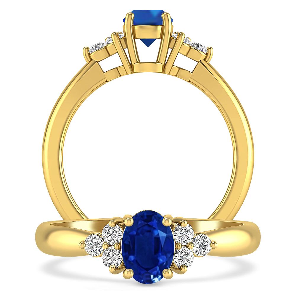 Yellow Gold - Sapphire