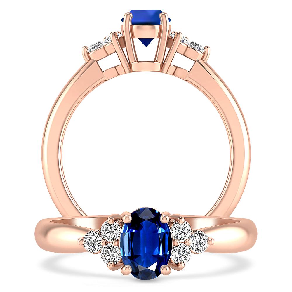 Rose Gold - Sapphire