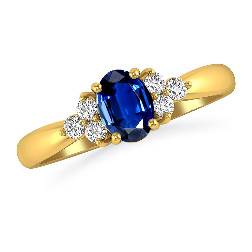 Yellow Gold - Sapphire