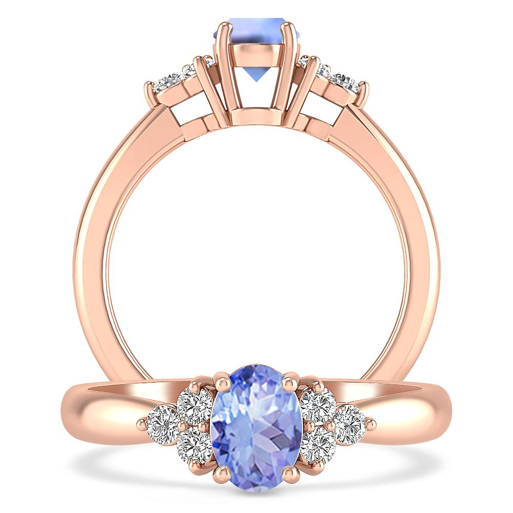 Rose Gold - Tanzanite