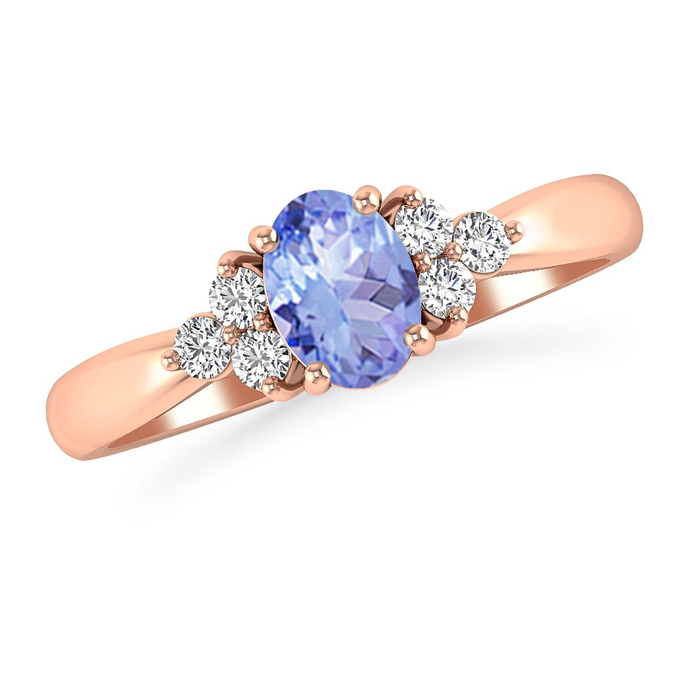 Rose Gold - Tanzanite