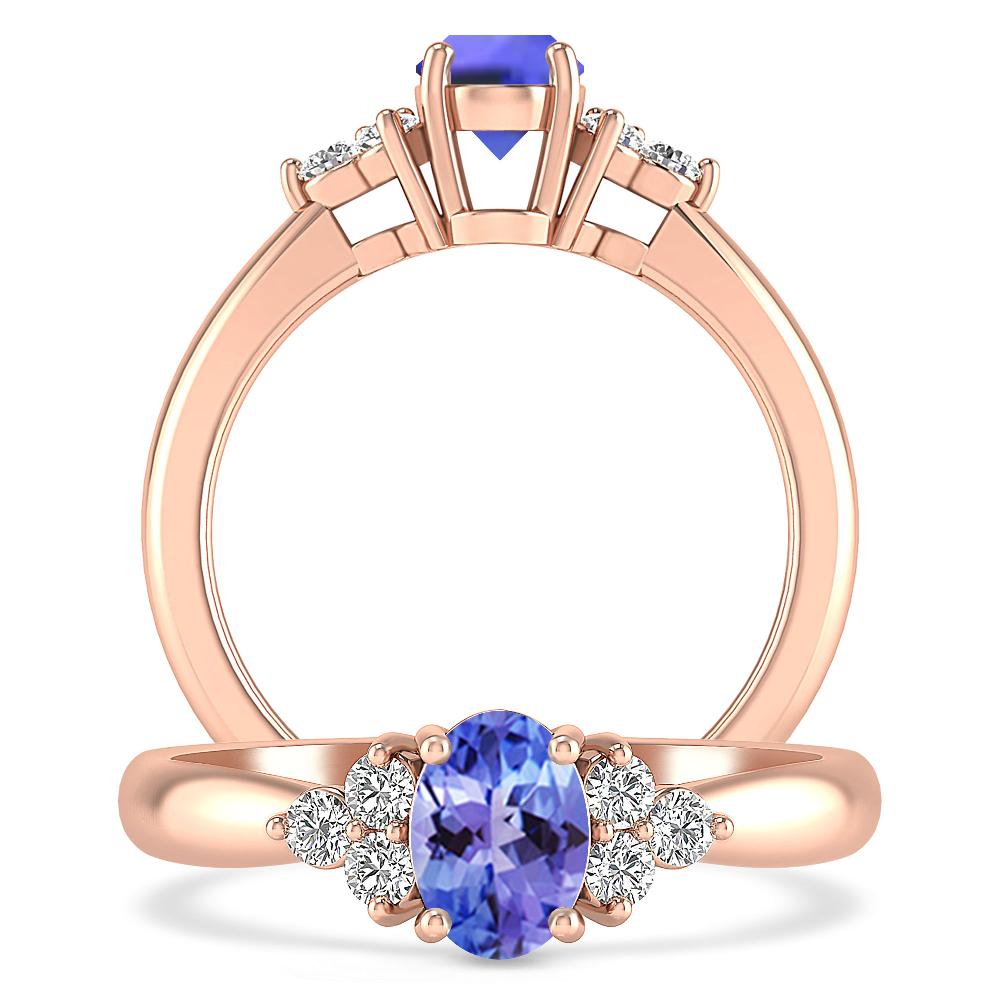 Rose Gold - Tanzanite