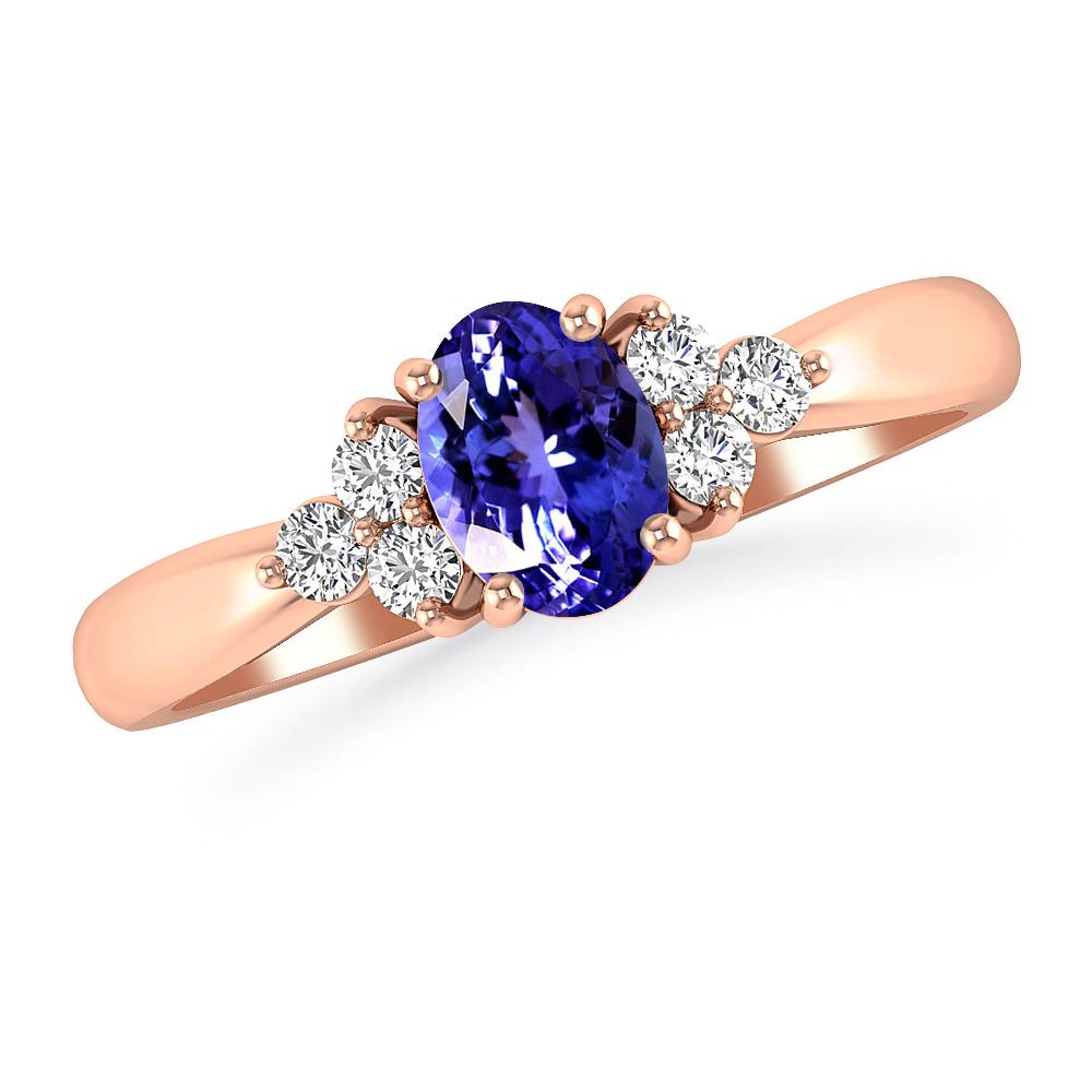 Rose Gold - Tanzanite