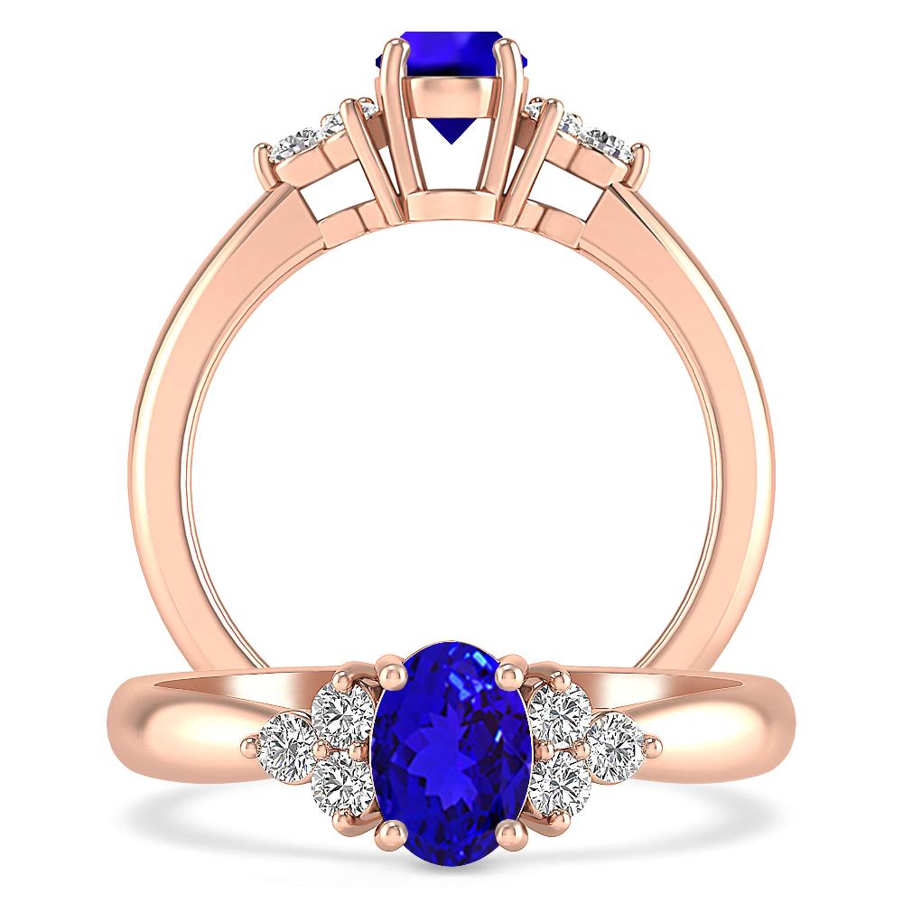 Rose Gold - Tanzanite