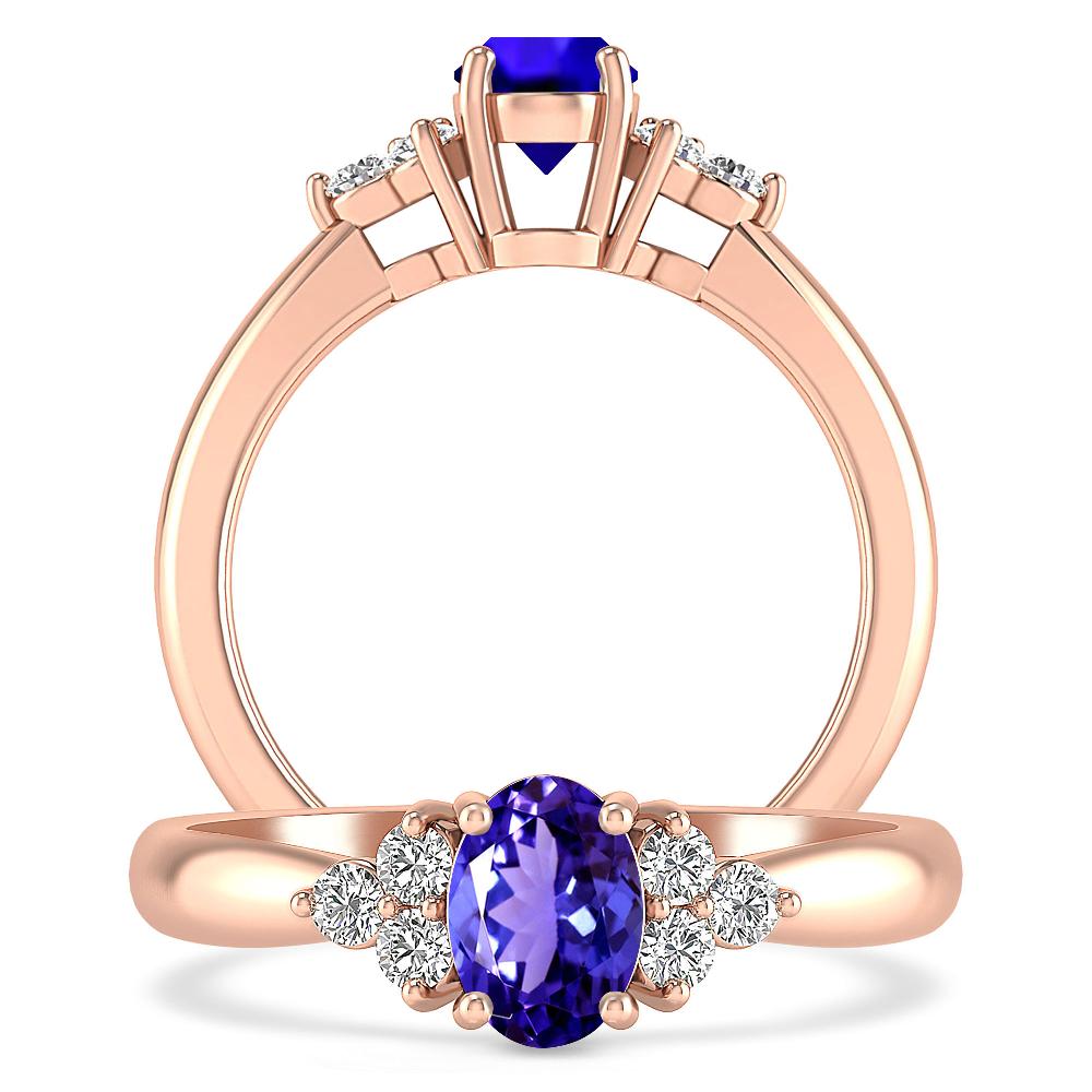 Rose Gold - Tanzanite