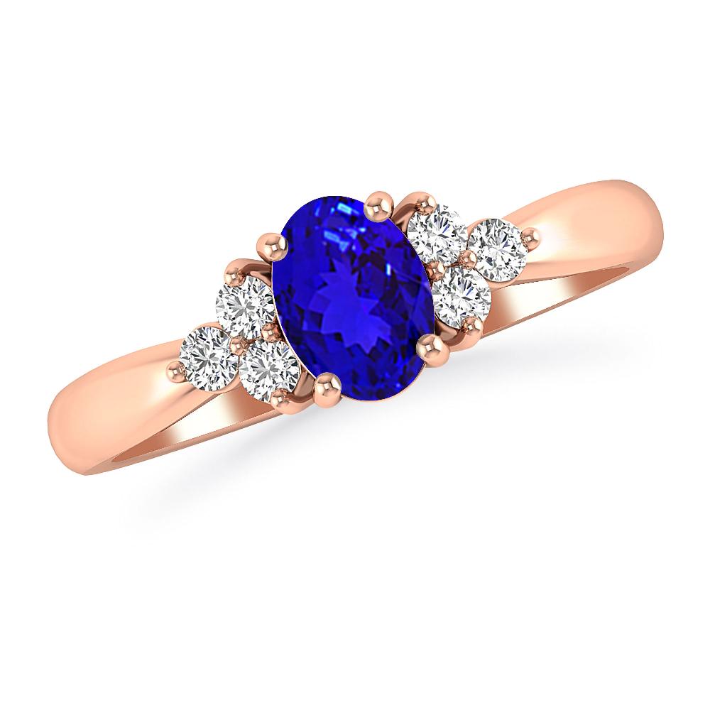 Rose Gold - Tanzanite