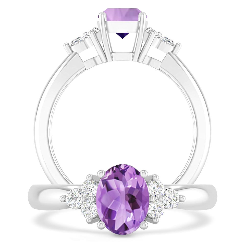 White Gold - Amethyst