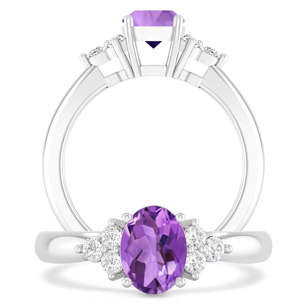 White Gold - Amethyst