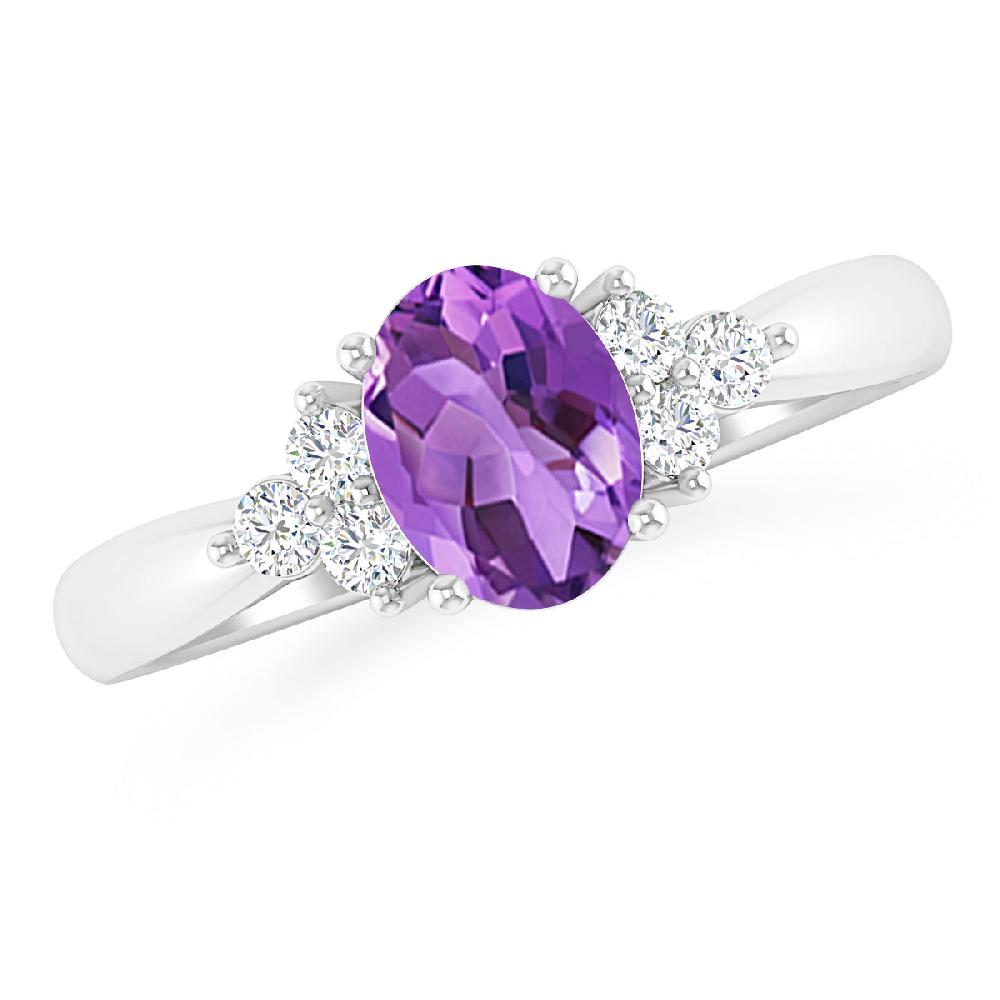 White Gold - Amethyst