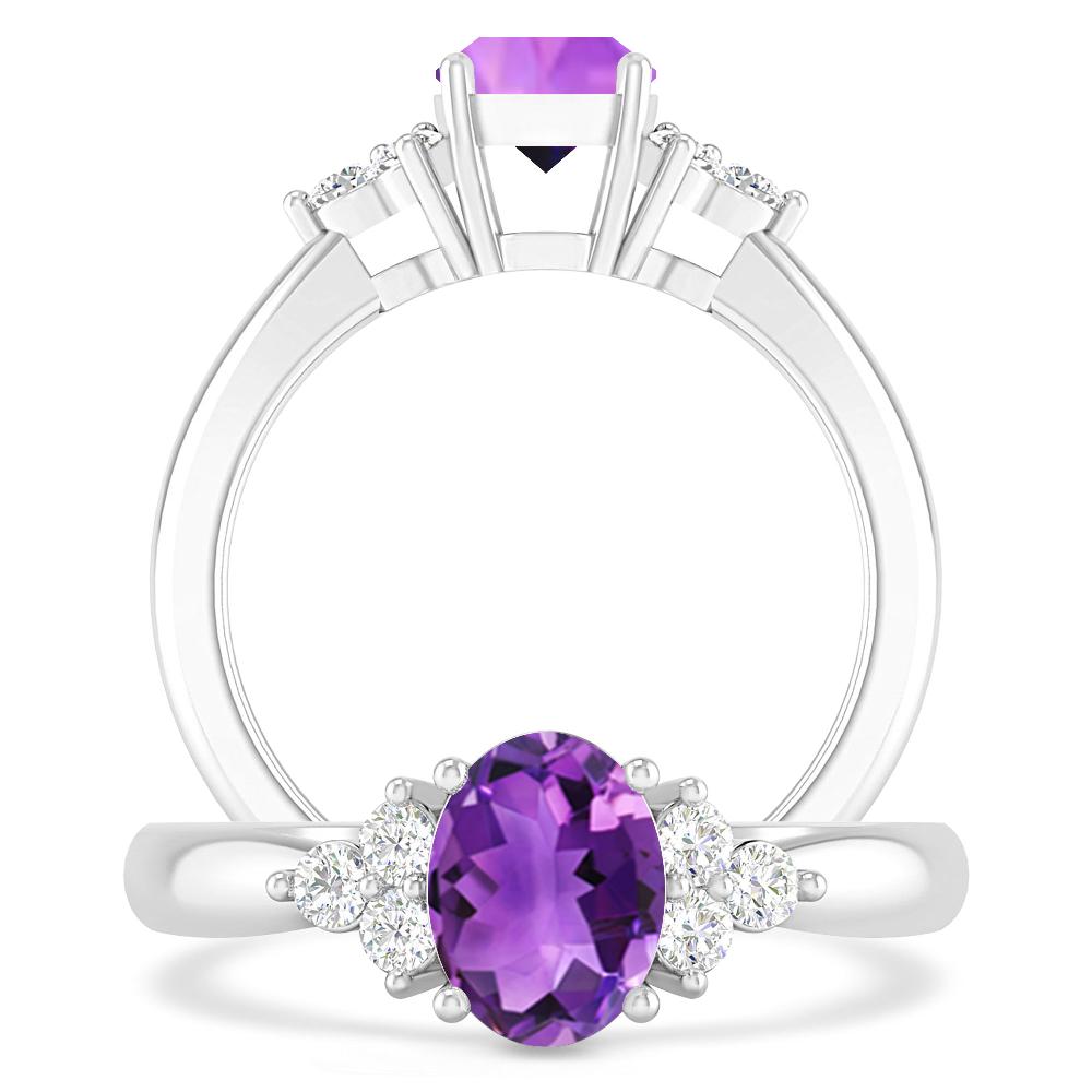 White Gold - Amethyst