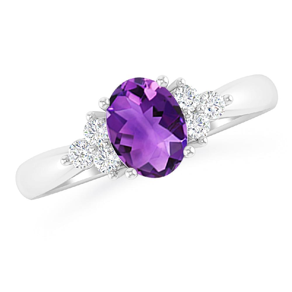 White Gold - Amethyst