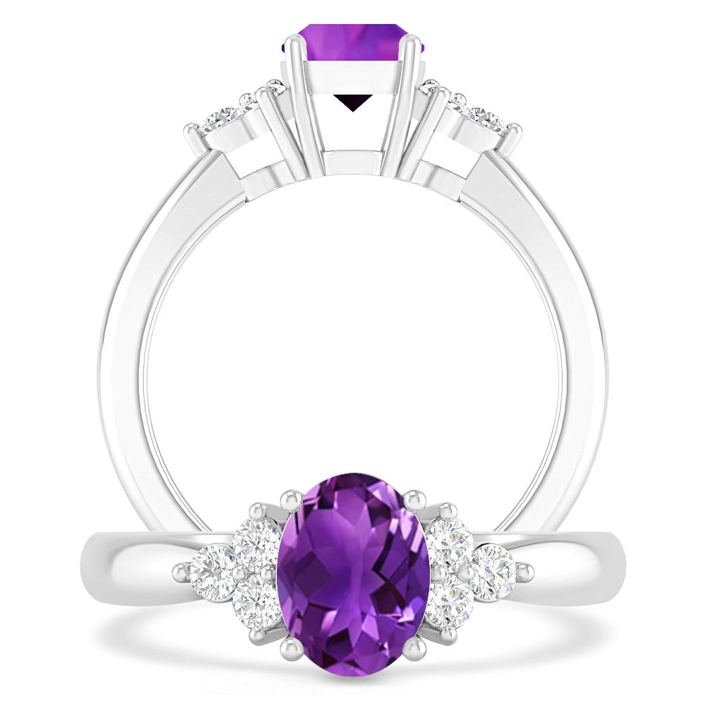 White Gold - Amethyst