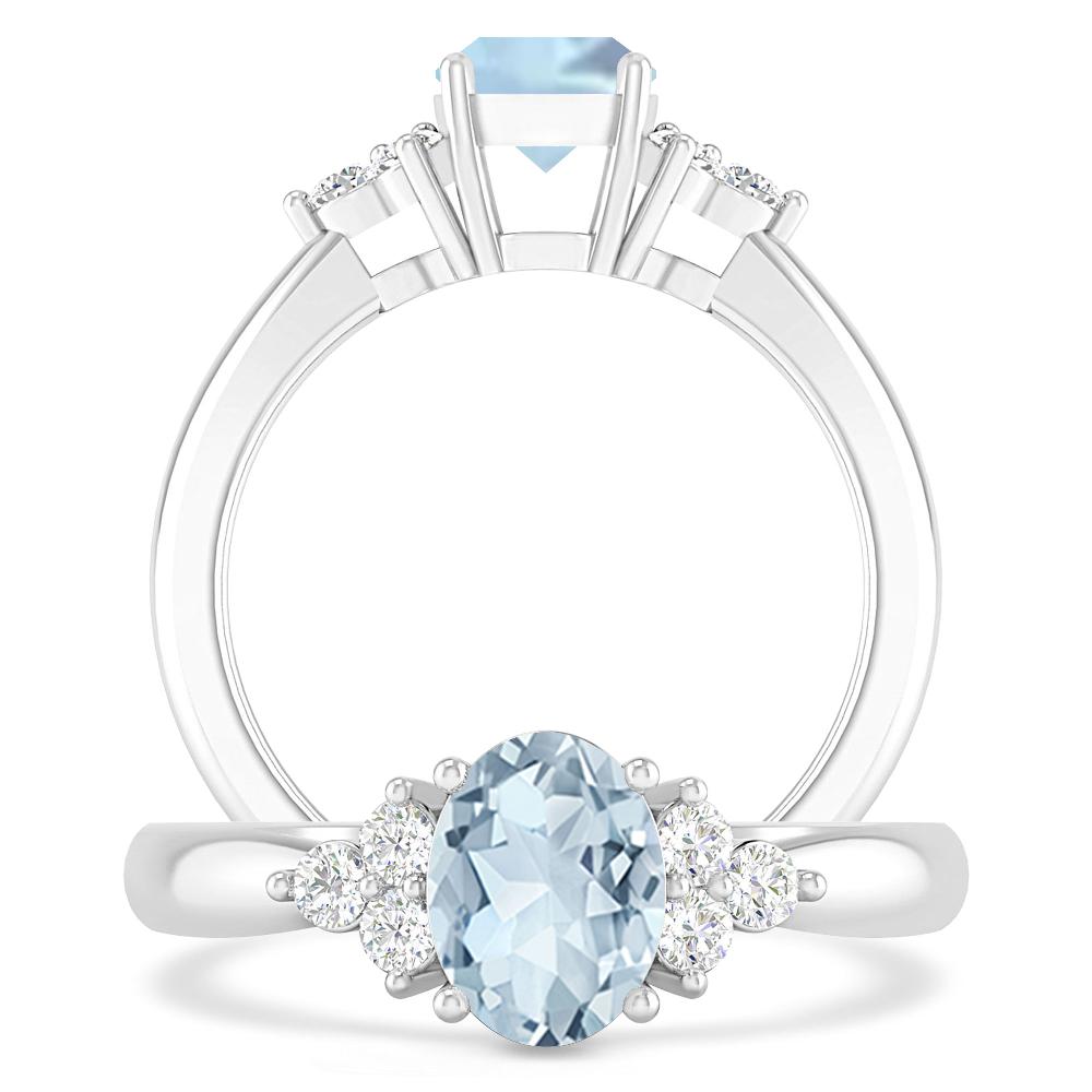 White Gold - Aquamarine