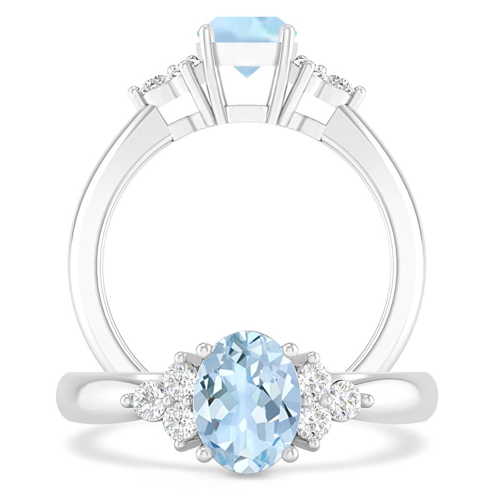 White Gold - Aquamarine