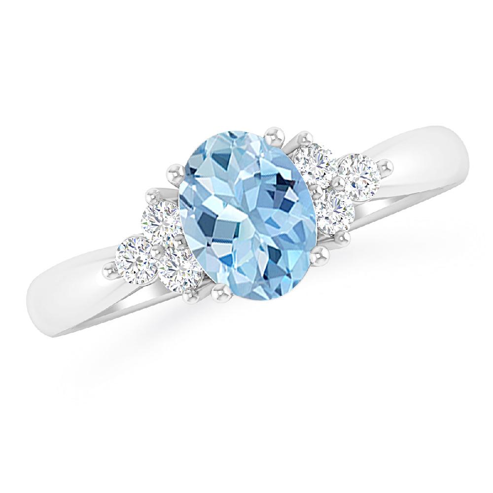 White Gold - Aquamarine