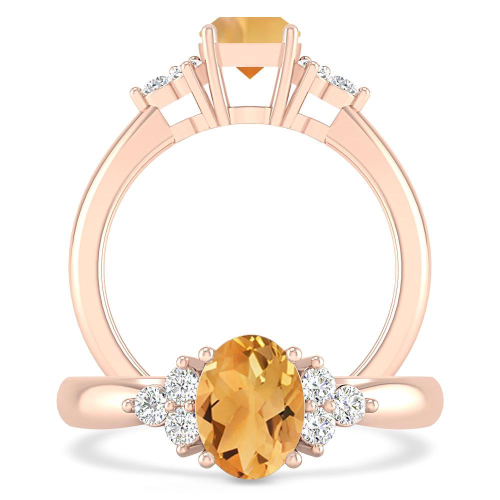 Rose Gold - Citrine